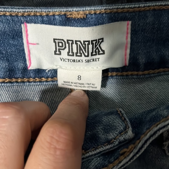 2 pairs of PINK jean shorts - Picture 7 of 7